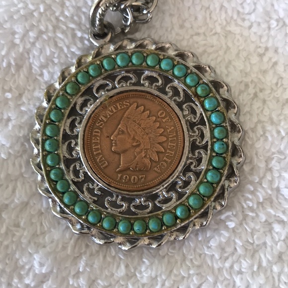 Very Rare 1907 Indian Head Penny Pendant Necklace. - Picture 2 of 6